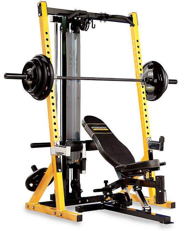 Силовая стойка и скамья под штангу Half Rack Powertec WB-HR14