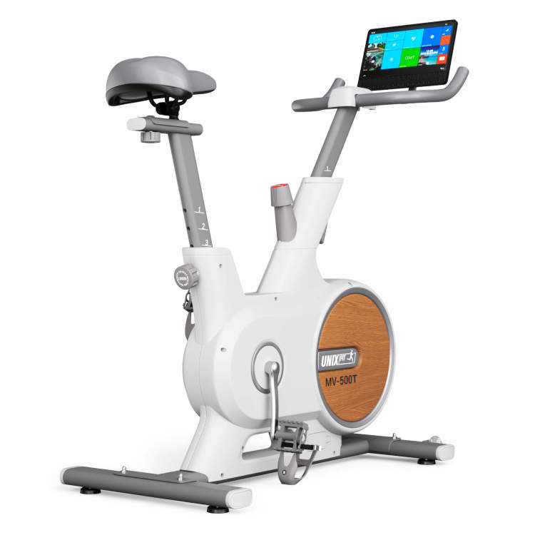 Велотренажер UNIX Fit MV-500T 15,6 TFT' Wood