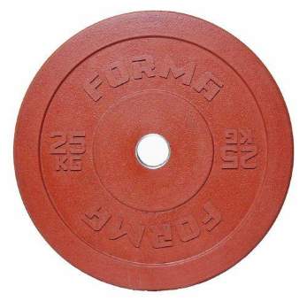 Диск бамперный Forma 25 кг красный