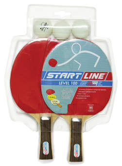 Набор Start Line 2 р-ки Level 100, 3 мяча Club Select