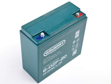 Тяговый аккумулятор Gelbert 6-DZF-20 (12V22.5A/H C5) Тяговый аккумулятор Gelbert 6-DZF-20 (12V22.5A/H C5)