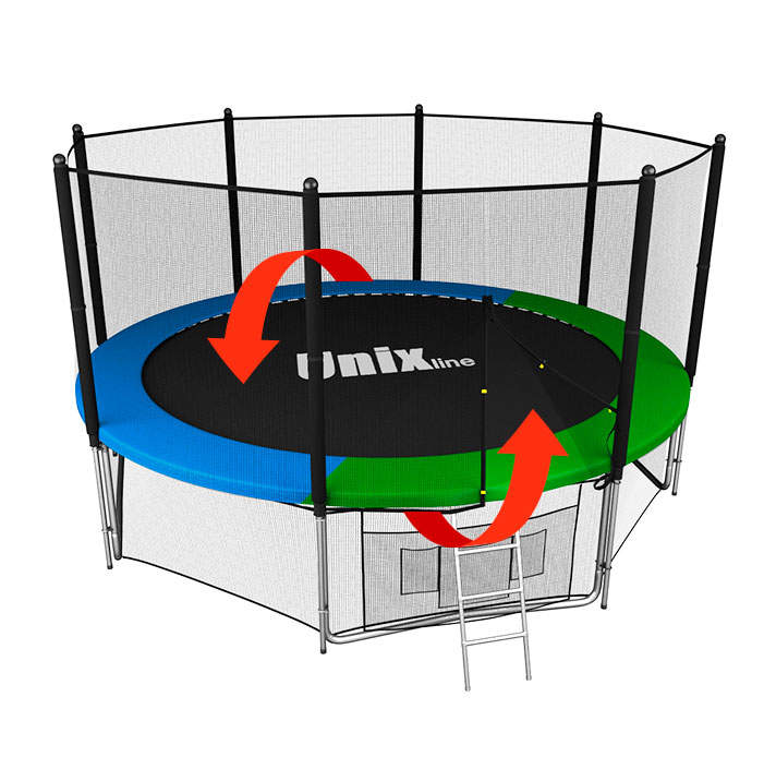 Батут Unix line 14 ft outside